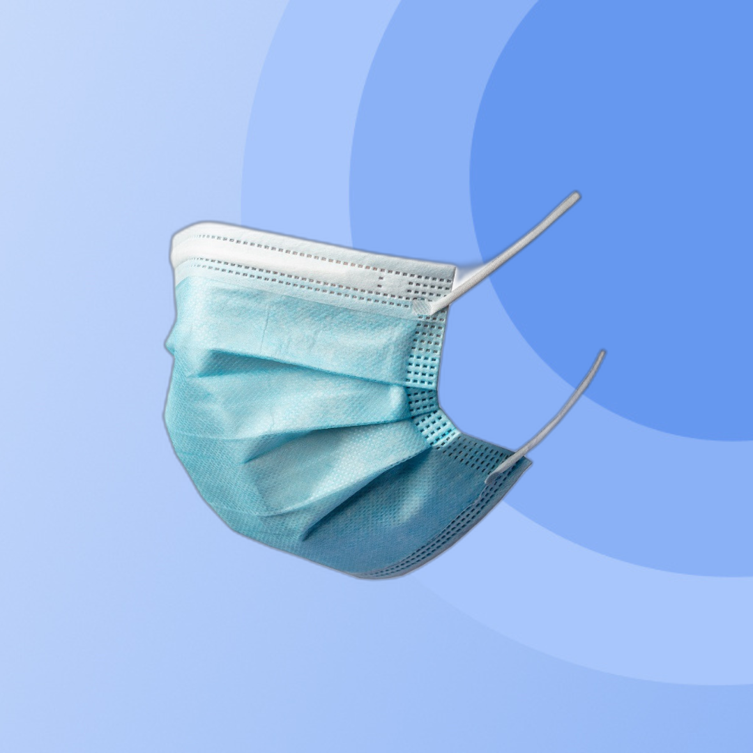 Medizinische Hygienemasken blau